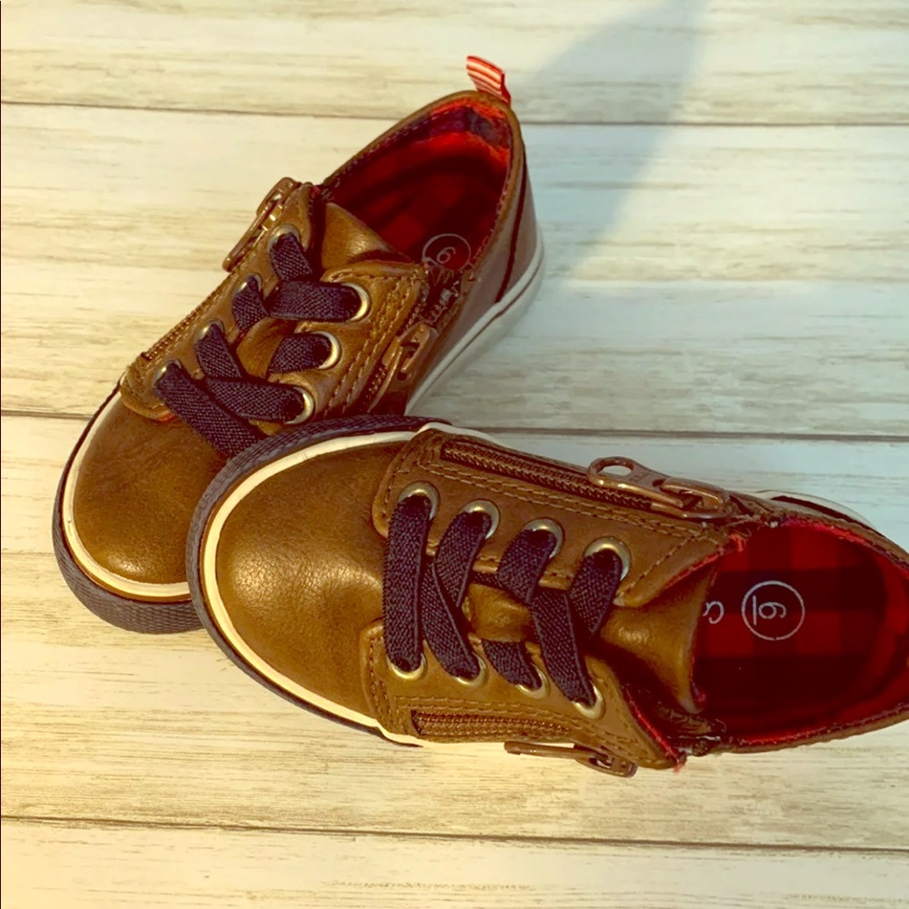 Toddler boys leather shoes